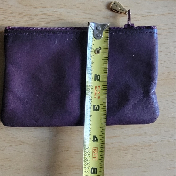 ROLFS Cowhide Maroon Leather Coin Purse - Picture 6 of 7